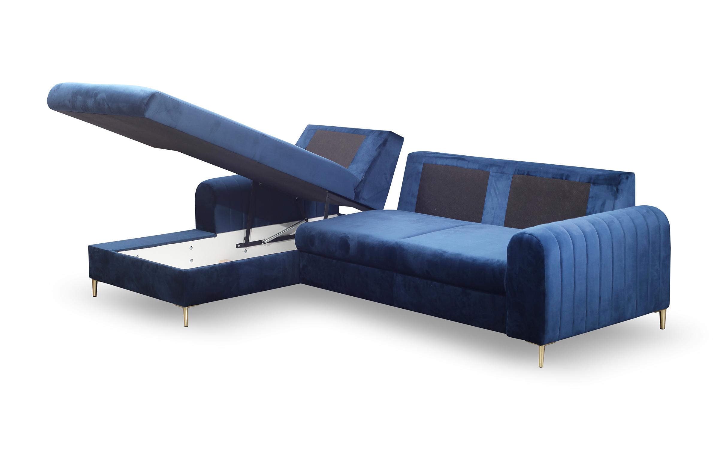 Γωνιακός καναπές Izza, μπλε  4